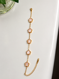 Clover Flower Stainless Steel Bracelet – 6 Colors