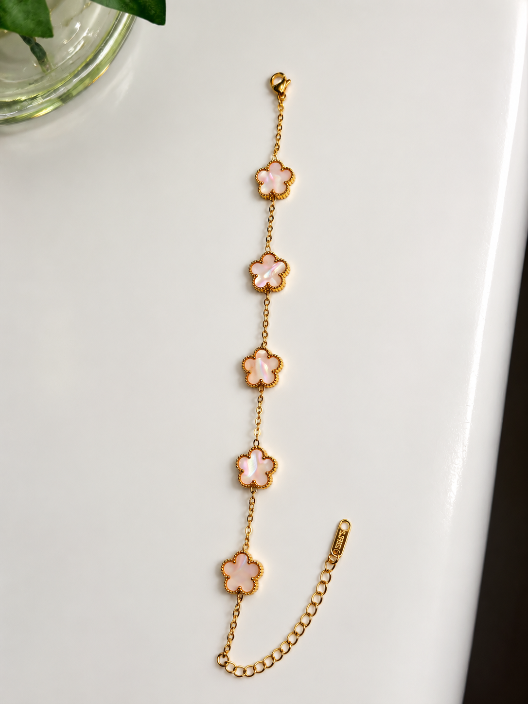 Clover Flower Stainless Steel Bracelet – 6 Colors