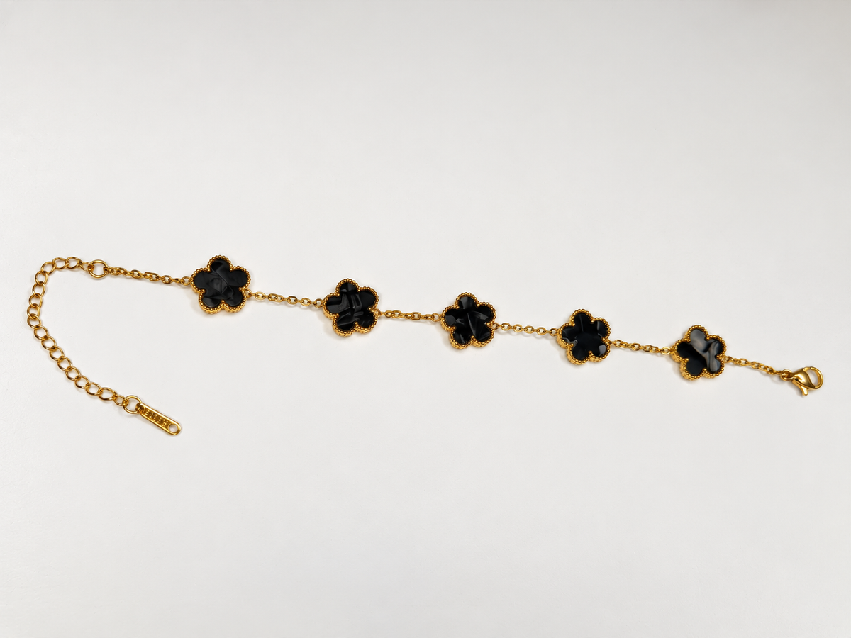 Clover Flower Stainless Steel Bracelet – 6 Colors