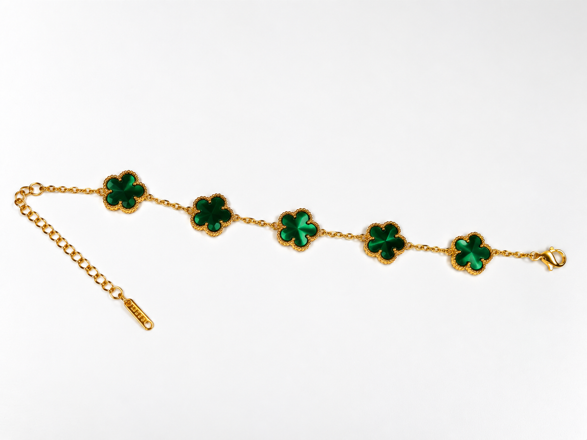 Clover Flower Stainless Steel Bracelet – 6 Colors